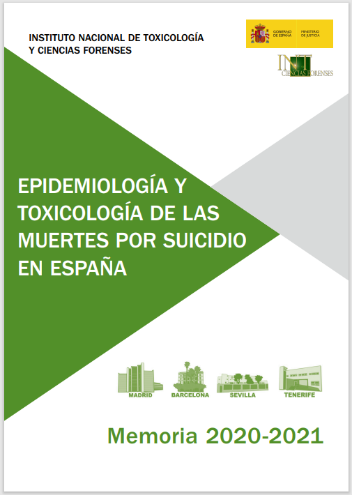 Ver detalles de Epidemiología y Toxicología de las Muertes por Suicidio en España. Memoria 2020-2021