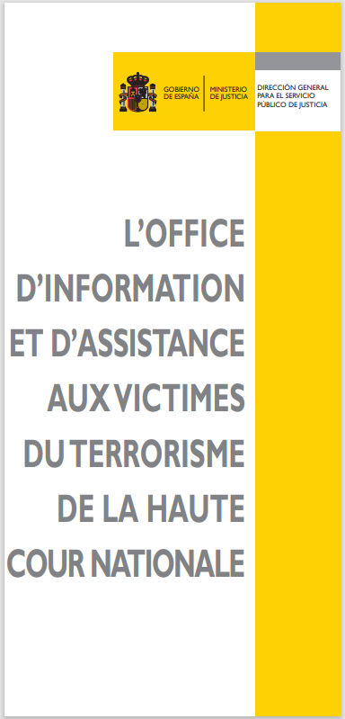 Ver detalles de L’office d’information et d’assistance aux victimes du terrorisme de la Haute Cour Nationale 2020 (díptico)