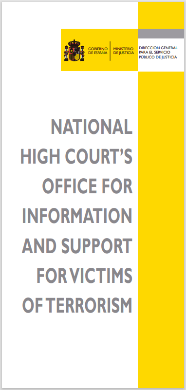 Ver detalles de National High Court’s Office for Information and Support for Victims of Terrorism 2022 (díptico)