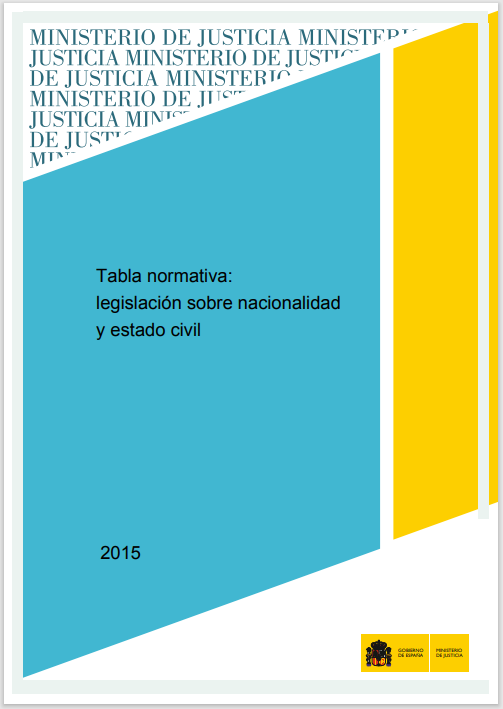 Ver detalles de Tabla normativa: legislación sobre nacionalidad y estado civil 2015