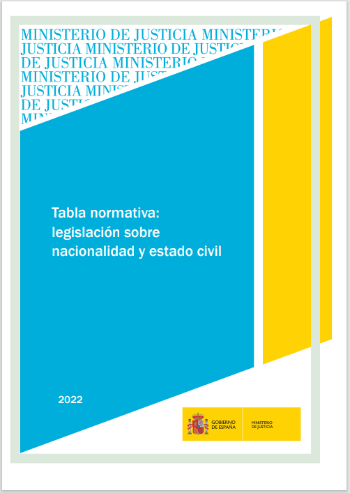 Ver detalles de Tabla normativa: legislación sobre nacionalidad y estado civil 2022