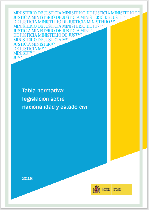 Ver detalles de Tabla normativa: legislación sobre nacionalidad y estado civil 2018