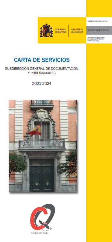 Ver detalles de Carta de Servicios. Subdirección General de Documentación y Publicaciones 2021 - 2024 (tríptico)