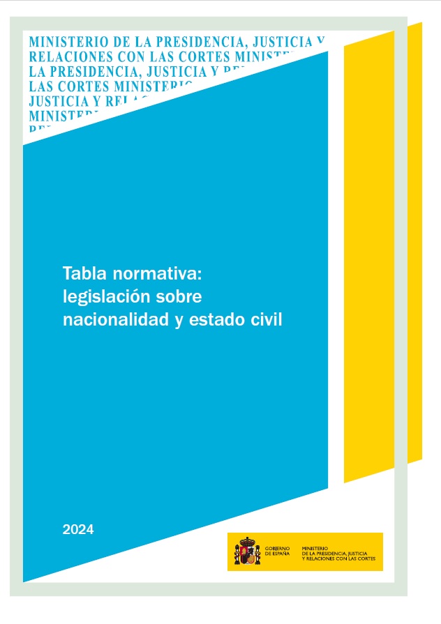 Ver detalles de Tabla normativa: legislación sobre nacionalidad y estado civil 2024